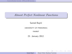 Almost Perfect Nonlinear Functions