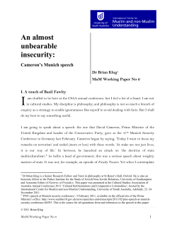 An almost unbearable scrutiny - University of South Australia