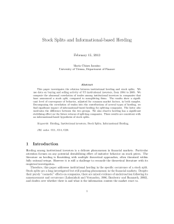 Stock Splits and Informational