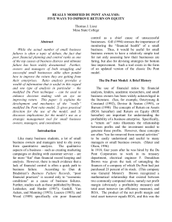 really modified du pont analysis: five ways to improve