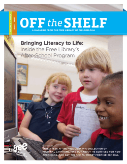 Off the Shelf &ndash; Fall 2012 - Free Library of Philadelphia