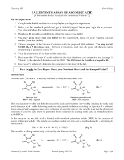 ballentine`s assay of ascorbic acid