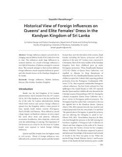 Historical View of Foreign Influences on Queens` and Elite Females