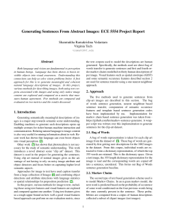 Generating Sentences From Abstract Images: ECE 5554 Project