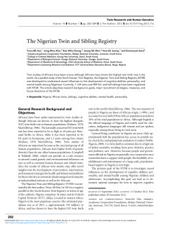 The Nigerian Twin and Sibling Registry