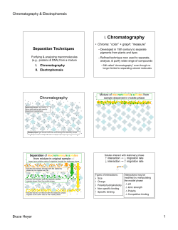 I. Chromatography
