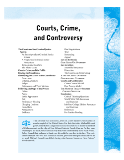 Courts, Crime, and Controversy