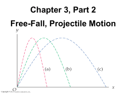 Chapter 3, Part 2 Free-Fall, Projectile Motion