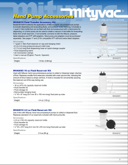 Hand Pump Accessories