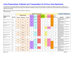 Urine Preservatives - Mayo Medical Laboratories