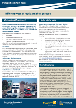 Different types of roads and their purpose