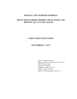 magnet and charter schools