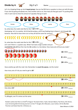Divide by 4. Stg 5 x - Ngahinapouri School
