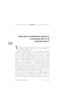 How God Accompanied Ignatius