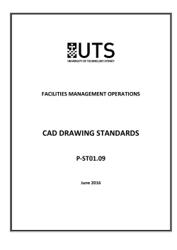 cad drawing standards - University of Technology Sydney
