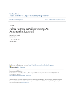 Public Purpose in Public Housing