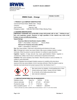 SAFETY DATA SHEET