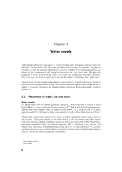 Chapter 3 Water supply