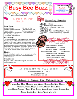 In February we will learn: A Peek at Our Month Children`s Names for
