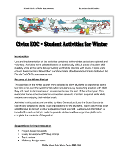 Introduction Use and implementation of the activities contained in