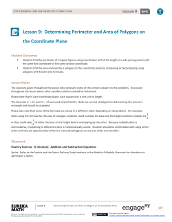 Lesson 9: Determining Perimeter and Area of Polygons on the