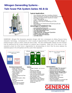 Nitrogen Generating Systems - Twin Tower PSA System