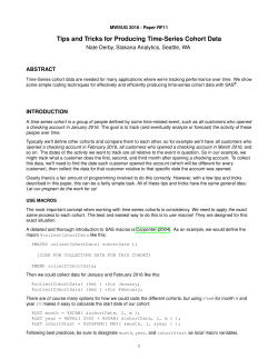 Tips and Tricks for Producing Time