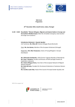 Roundtable on Women Refugees, Migrants and Asylum