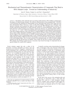 Biochemical and Thermodynamic Characterization of Compounds