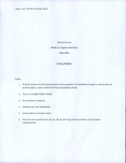 04-85-12, Organic Chemistry May 2013