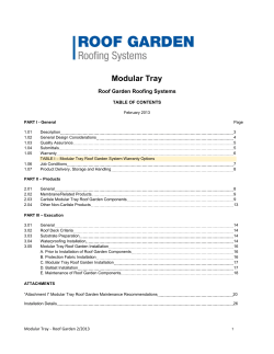 Modular Tray - Carlisle SynTec