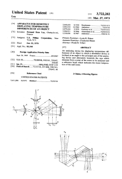 Apparatus for remotely displaying temperature differences of an object