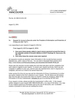 Street/Traffic - City of Vancouver