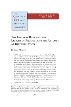 the interest rate and the length of production