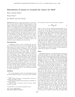 Distribution of marine ice beneath the Amery Ice Shelf