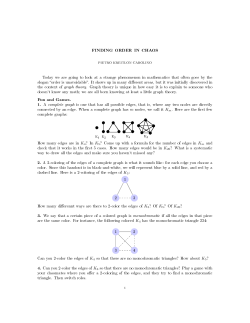 Ramsey theory - UCLA Department of Mathematics