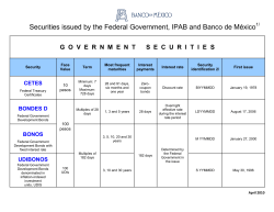 Securities issued by the Federal Government