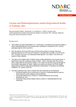 Cocaine and Methamphetamine related drug