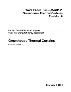 Greenhouse Thermal Curtains