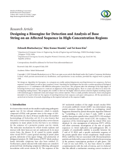 Designing a Bioengine for Detection and Analysis of Base String on