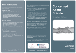 Concerned About Suicide H.S.E