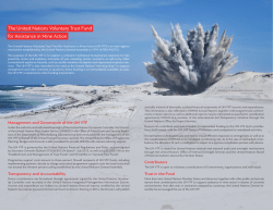 The United Nations Voluntary Trust Fund for Assistance in Mine Action