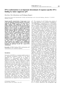 DNA-conformation is an important determinant of sequence