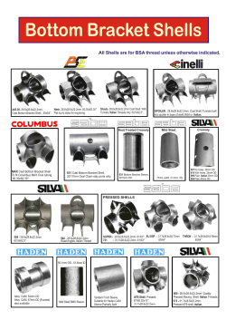 Bottom Bracket Shells