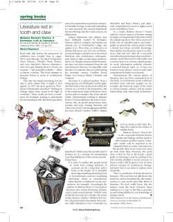 Literature red in tooth and claw