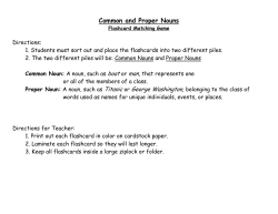 Common and Proper Nouns
