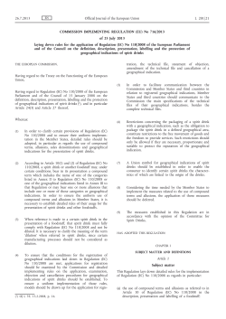 Commission Implementing Regulation (EU) No 716/2013 of 25 July