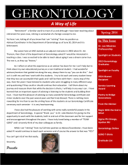 Spring 2014 - University of Nebraska Omaha