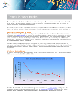 Monitoring Conditions at Work Workers` Health Status