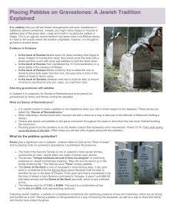 Placing Pebbles on Gravestones: A Jewish Tradition